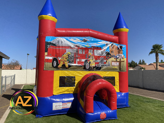 fire truck bounce house rental