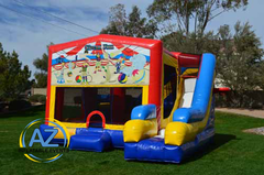 Circus Fun 7n1 Slide Bounce House Combo
