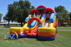 Double Down Dry Slide 16ft Tall