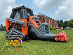 Skid Loader Water Slide Bounce House Combo