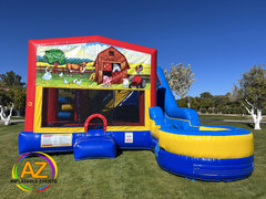 Animal Farm 7n1 Slide Bounce House Combo