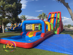 Triple Lindy Water Slide 28ft Tall
