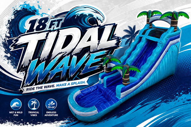 18ft Tidal Wave Waterslide