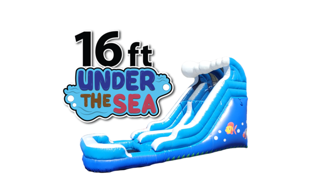 Toddler 16 ft Under the sea water slide