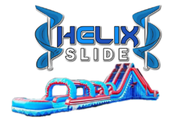 20' ft Turbo Helix Water Slide combo - double lane
