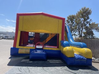 Obstacle bounce house with slide combo C-7 