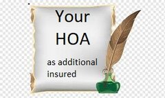 HOA insurance - additional insured