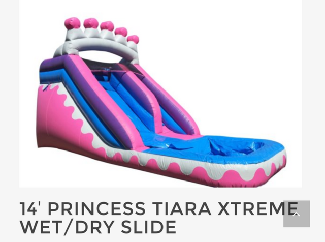 16ft princess water slide - single lane