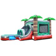 Red Tropical Combo Water Slide