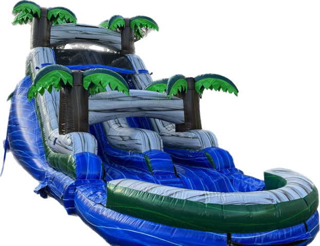 20ft Double Lane Treasure Island Slide