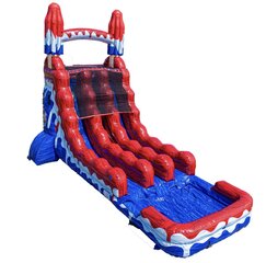 20' Red, White and cool Double Lane