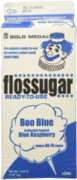 Blue Raspberry Sugar Floss (50 servings) W/ 50 cotton candy sticks