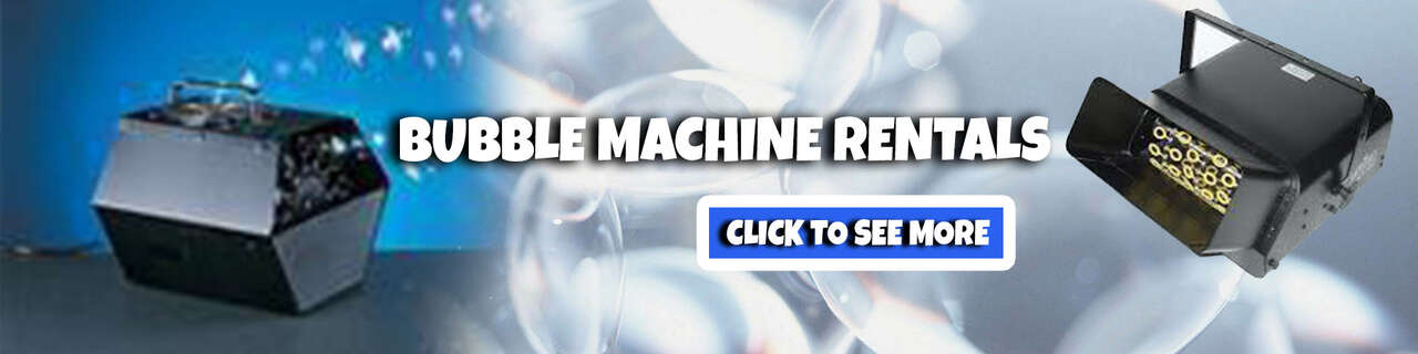 Bubble Machine Rentals