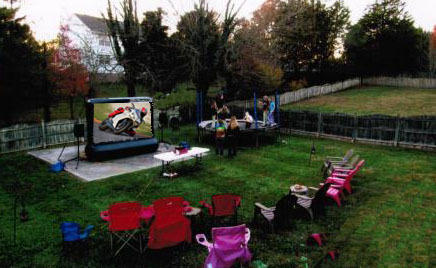 inflatable movie screen rental