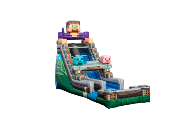 18FT Pixel Quest Dry Slide