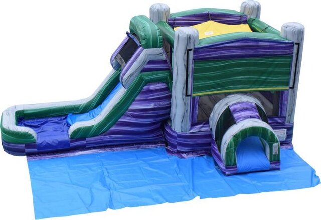 Party Gras Bounce House/Water Slide Combo