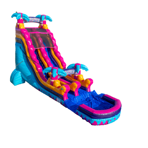 21FT Rippling Rush Single Lane Dry Slide