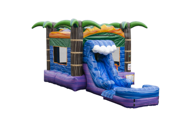 Tropical Oasis Bounce House/Slide Combo