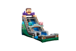 18FT Pixel Quest Dry Slide 