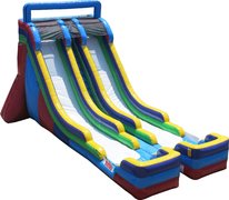 22ft 2 Lane Water Slide with Splash Pool
