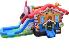  Candy Land Bounce House/Water Slide Combo