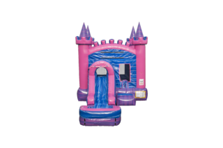 Pink Castle Bounce House Slide/Combo
