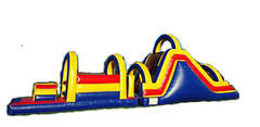 48FT Multi Colored Obstacle Course 