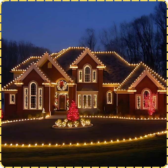 Christmas Light Installation Delaware Home