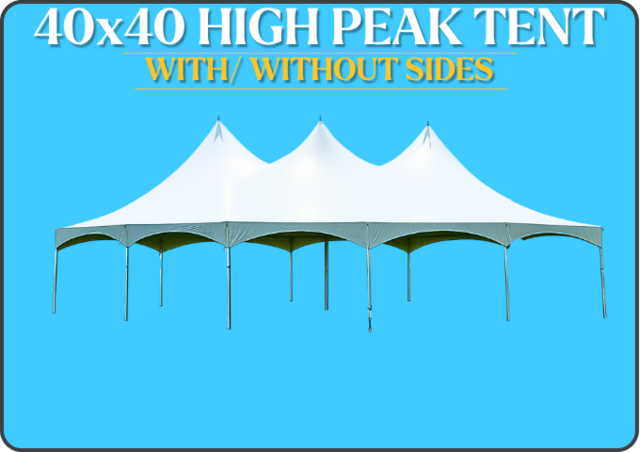 40x40 Premium High Peak Tent