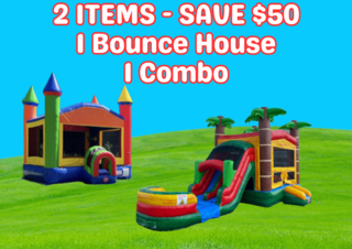 2 Item Package - 1 Bounce House | 1 Combo