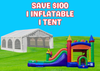 Tent & Inflatable Package - 1 Tent | 1 Inflatable