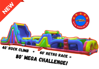80FT Mega Challenge Obstacle Course