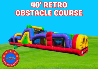 40' Retro Obstacle Course