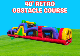 40' Retro Obstacle Course