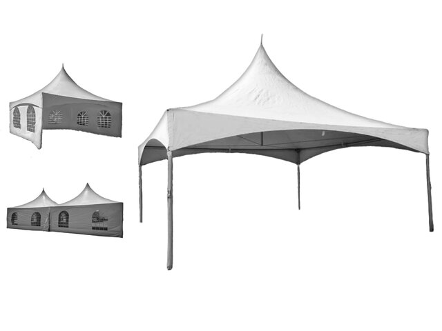 20' x 20' High Peak Tent - White