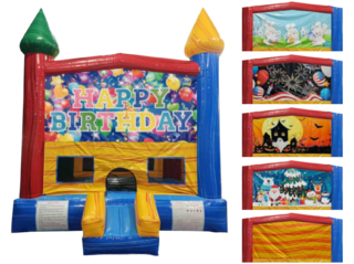 All-Season Themed Castle Bounce House