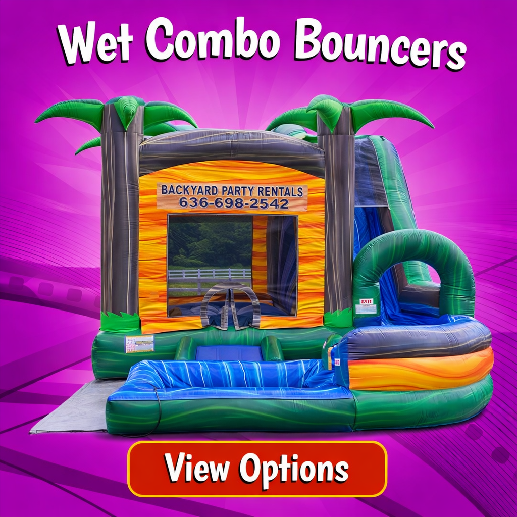 Wet Combo Bounce House Rentals Wentzville