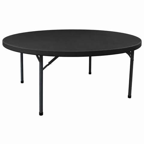 5' Round Fitted - Black