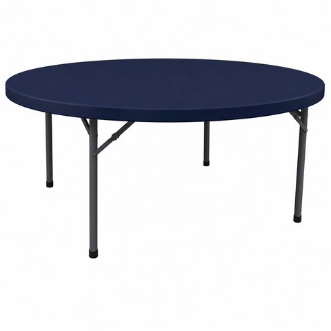 5' Round Fitted - Navy