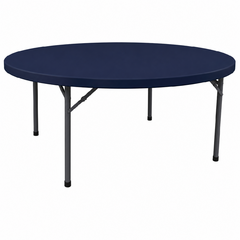 5' Round Fitted - Navy