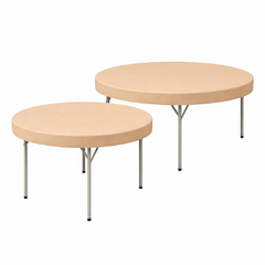 5' Round Fitted - Tan