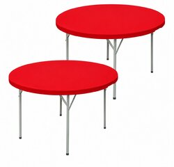 5' Round Fitted - Red