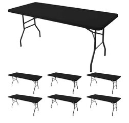 8' Rectangle Fitted - Black