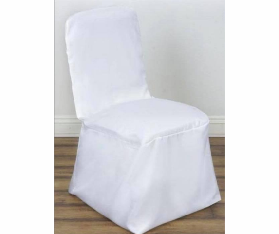 Ivory Square Top Chair Covers