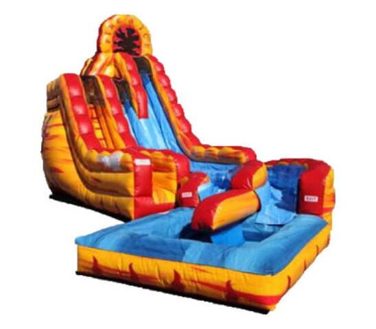 18' Fire and Ice Dual Curved Slide