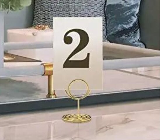 Gold Place Card Holder