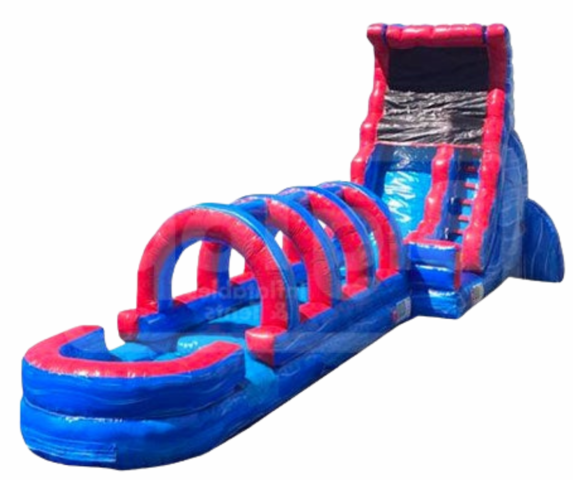 20' Tsunami Water Slide with 27' Slip and Slide