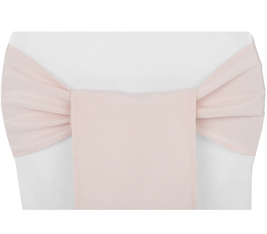 Blush Polyester Chair Sash