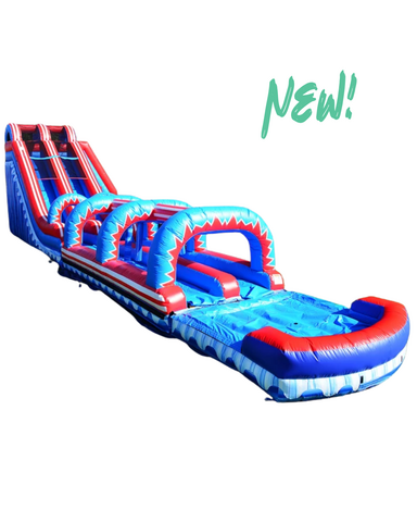 20' Fire and Ice Dual Lane w/Slip n Slide
