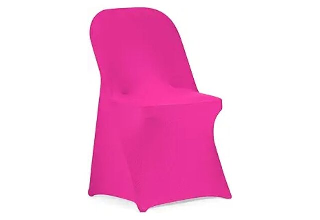 Fuchsia Spandex Folding Chair Cover